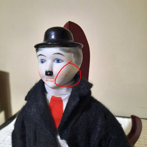 Vintage Porcelain 9" Hardy Doll - Picture 5 of 7